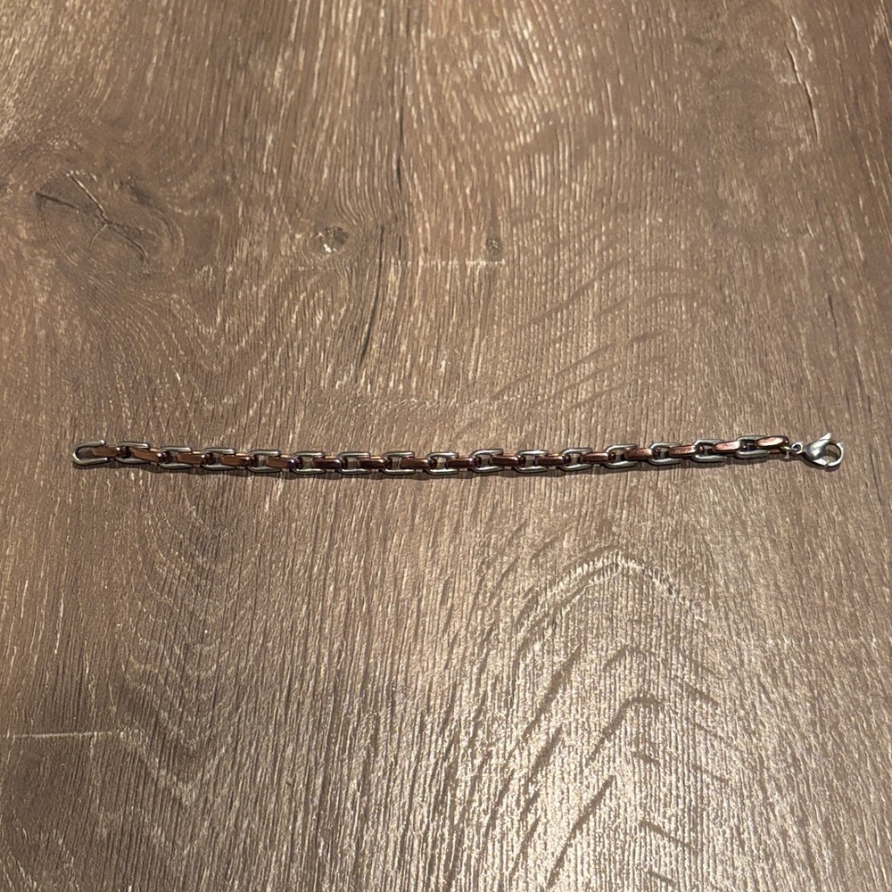 Men's/Women’s Silver Link Chain Bracelet - Classic Chain Design Stainless Steel